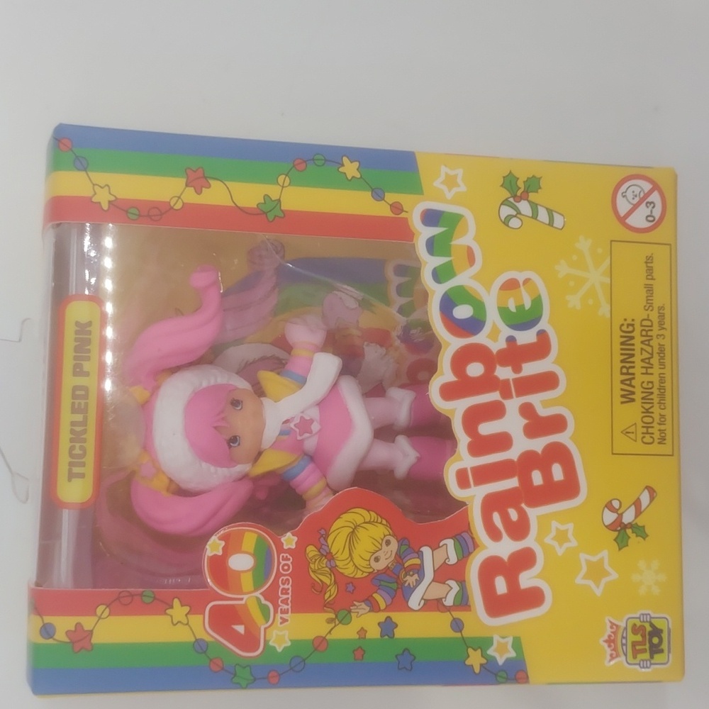 NIB Tickled Pink Rainbow Brite Cheebee‎ 40th Anniversary Holiday Winter series